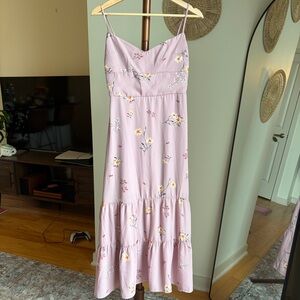 PASTEL PURPLE FLORAL DRESS